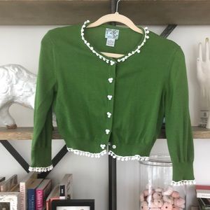 Anthropologie Tabitha Sweater With Pompoms